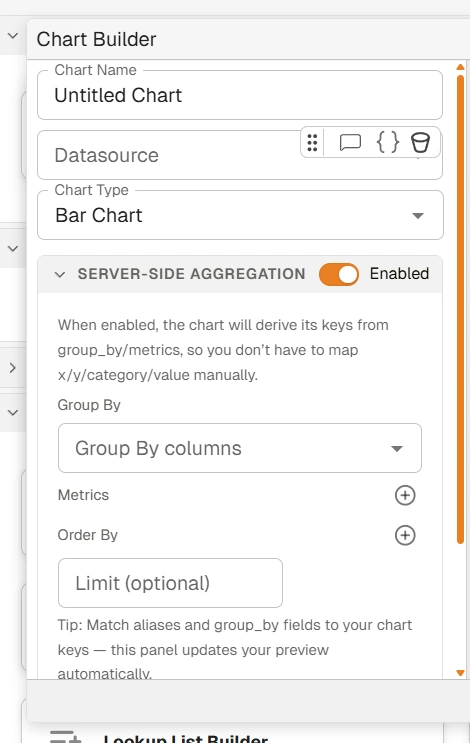 Chart Builder Dialog