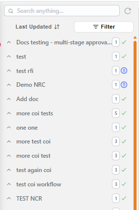 Left sidebar of the Inbox