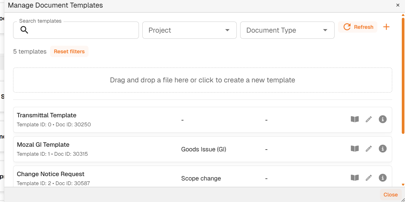 Word Templates (generate for PDF) | Docwize Docs