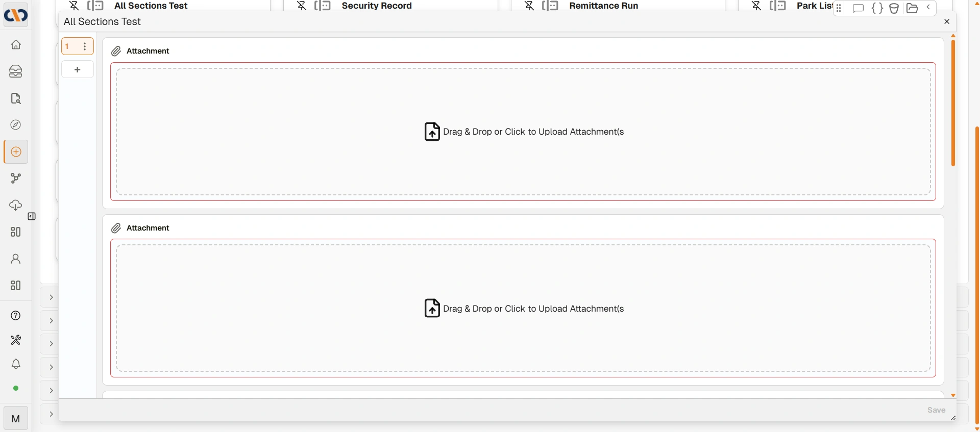 Example record open