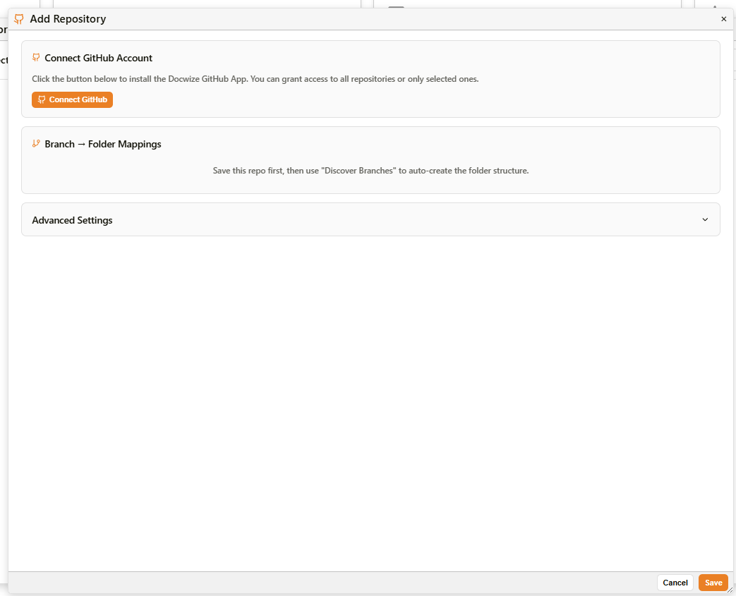Add Repository dialog