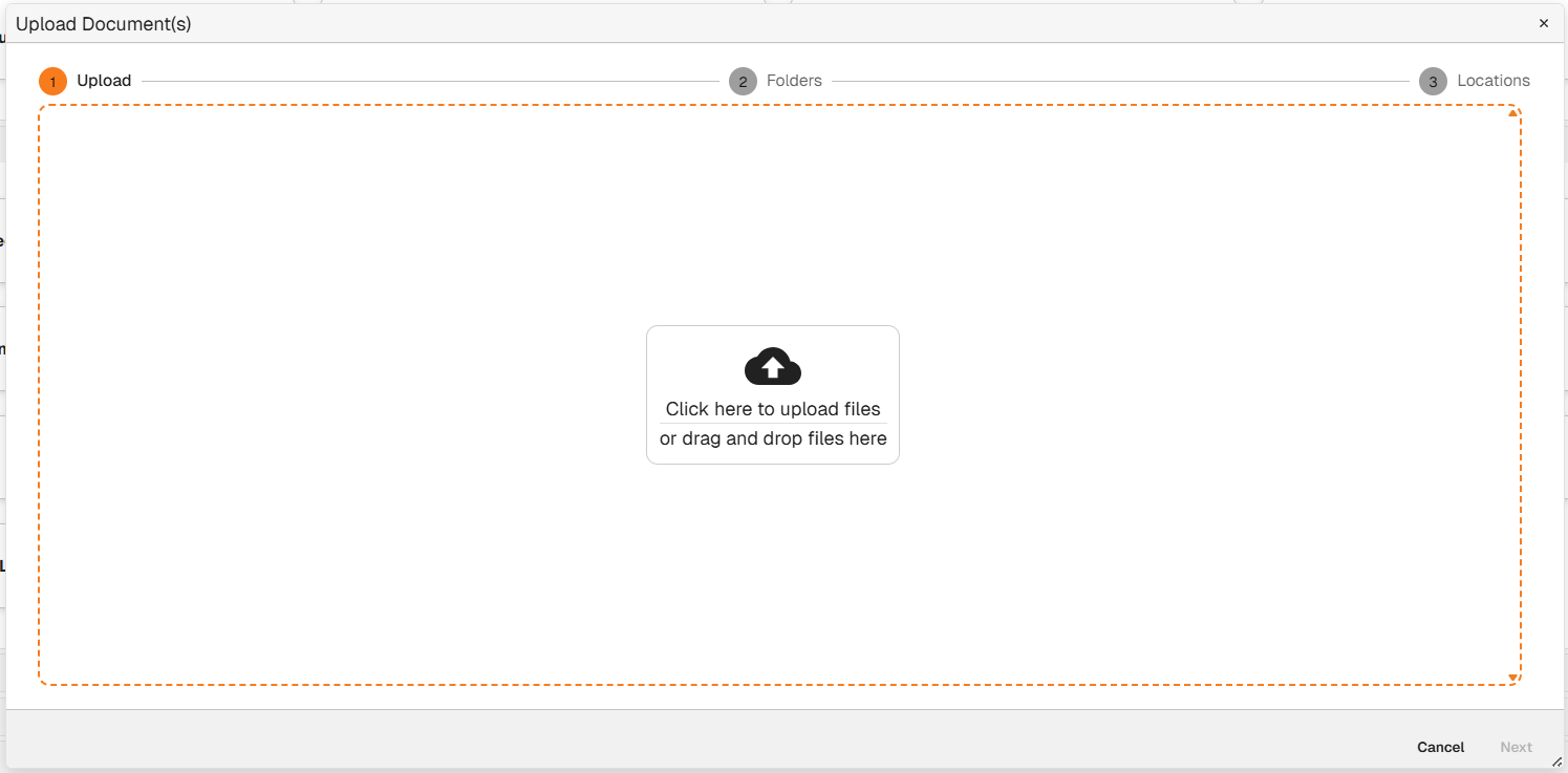 Upload via the New Module | Docwize Docs