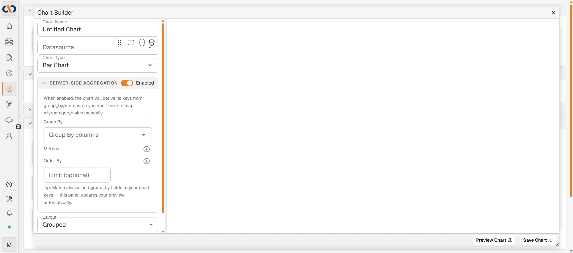 Chart Builder dialog